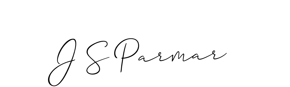 Use a signature maker to create a handwritten signature online. With this signature software, you can design (Allison_Script) your own signature for name J S Parmar. J S Parmar signature style 2 images and pictures png