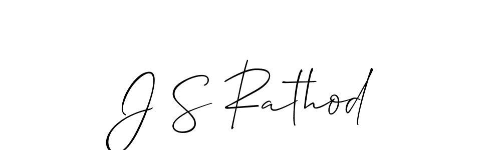 Allison_Script is a professional signature style that is perfect for those who want to add a touch of class to their signature. It is also a great choice for those who want to make their signature more unique. Get J S Rathod name to fancy signature for free. J S Rathod signature style 2 images and pictures png