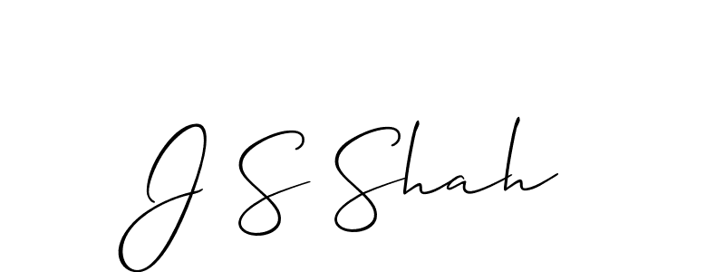 Best and Professional Signature Style for J S Shah. Allison_Script Best Signature Style Collection. J S Shah signature style 2 images and pictures png