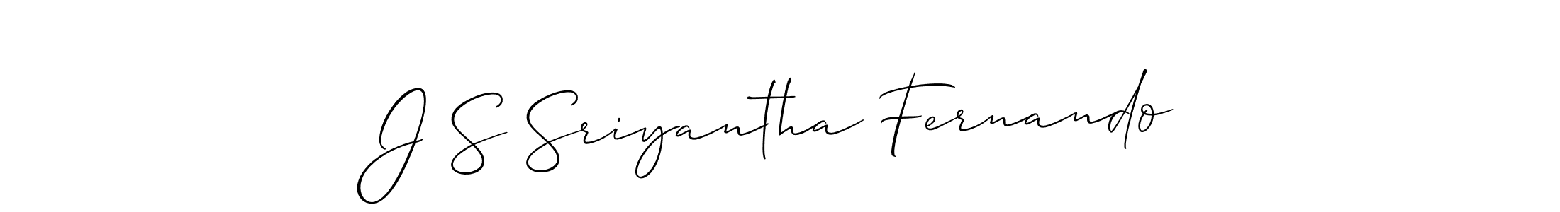 Similarly Allison_Script is the best handwritten signature design. Signature creator online .You can use it as an online autograph creator for name J S Sriyantha Fernando. J S Sriyantha Fernando signature style 2 images and pictures png