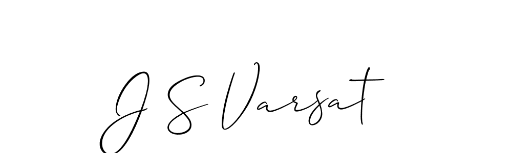 Make a short J S Varsat signature style. Manage your documents anywhere anytime using Allison_Script. Create and add eSignatures, submit forms, share and send files easily. J S Varsat signature style 2 images and pictures png
