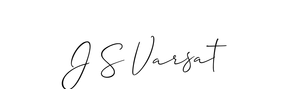 Make a short J S Varsat signature style. Manage your documents anywhere anytime using Allison_Script. Create and add eSignatures, submit forms, share and send files easily. J S Varsat signature style 2 images and pictures png