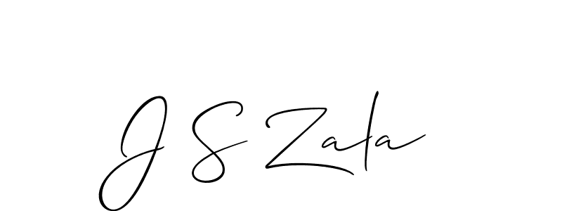 Once you've used our free online signature maker to create your best signature Allison_Script style, it's time to enjoy all of the benefits that J S Zala name signing documents. J S Zala signature style 2 images and pictures png