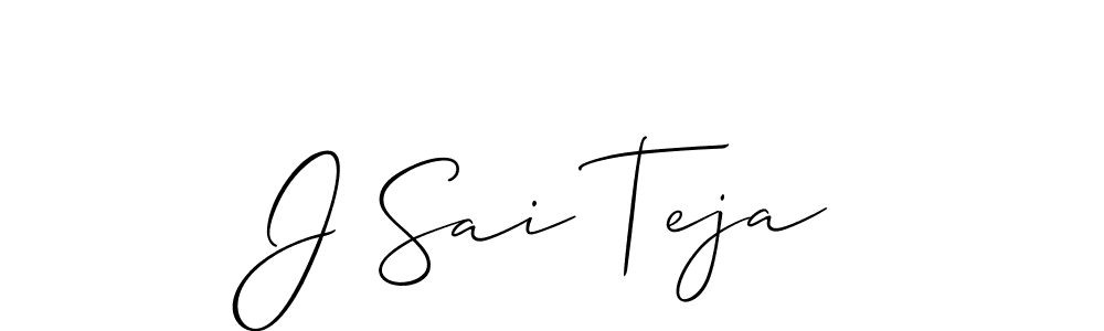This is the best signature style for the J Sai Teja name. Also you like these signature font (Allison_Script). Mix name signature. J Sai Teja signature style 2 images and pictures png
