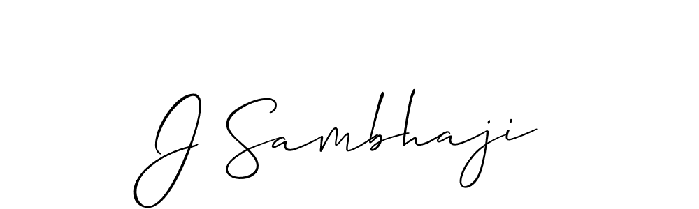 Once you've used our free online signature maker to create your best signature Allison_Script style, it's time to enjoy all of the benefits that J Sambhaji name signing documents. J Sambhaji signature style 2 images and pictures png