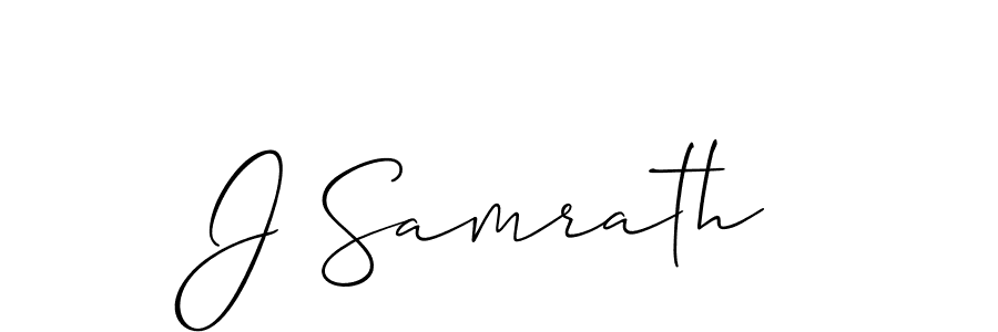 Allison_Script is a professional signature style that is perfect for those who want to add a touch of class to their signature. It is also a great choice for those who want to make their signature more unique. Get J Samrath name to fancy signature for free. J Samrath signature style 2 images and pictures png