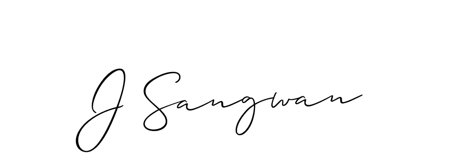 This is the best signature style for the J Sangwan name. Also you like these signature font (Allison_Script). Mix name signature. J Sangwan signature style 2 images and pictures png