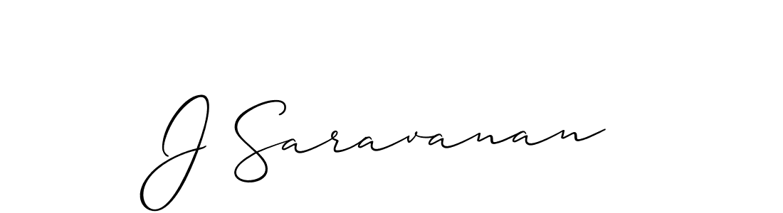 Allison_Script is a professional signature style that is perfect for those who want to add a touch of class to their signature. It is also a great choice for those who want to make their signature more unique. Get J Saravanan name to fancy signature for free. J Saravanan signature style 2 images and pictures png