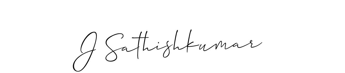 Once you've used our free online signature maker to create your best signature Allison_Script style, it's time to enjoy all of the benefits that J Sathishkumar name signing documents. J Sathishkumar signature style 2 images and pictures png