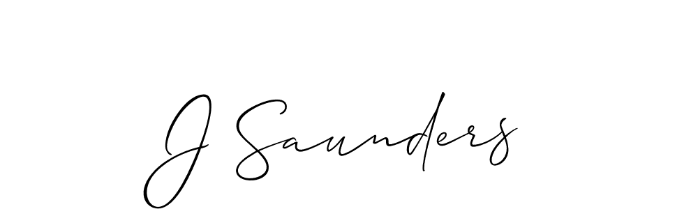 Make a beautiful signature design for name J Saunders. Use this online signature maker to create a handwritten signature for free. J Saunders signature style 2 images and pictures png