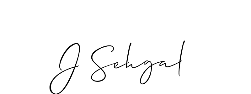 Make a beautiful signature design for name J Sehgal. Use this online signature maker to create a handwritten signature for free. J Sehgal signature style 2 images and pictures png