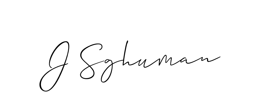 Create a beautiful signature design for name J Sghuman. With this signature (Allison_Script) fonts, you can make a handwritten signature for free. J Sghuman signature style 2 images and pictures png
