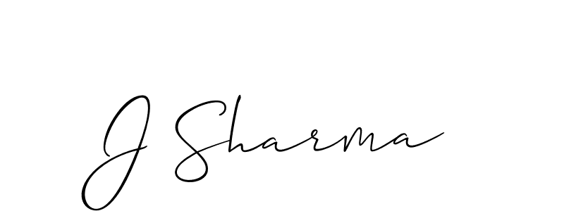 Make a beautiful signature design for name J Sharma. Use this online signature maker to create a handwritten signature for free. J Sharma signature style 2 images and pictures png