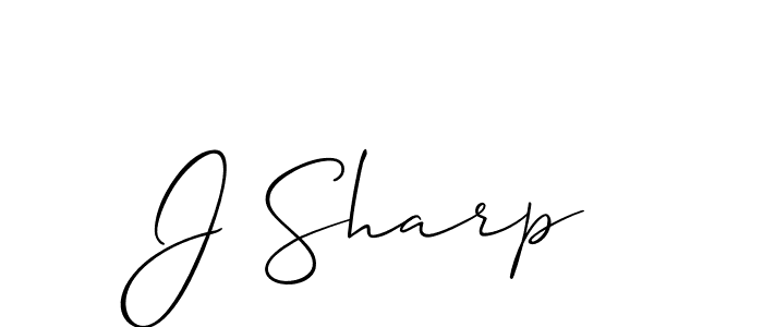 Also You can easily find your signature by using the search form. We will create J Sharp name handwritten signature images for you free of cost using Allison_Script sign style. J Sharp signature style 2 images and pictures png