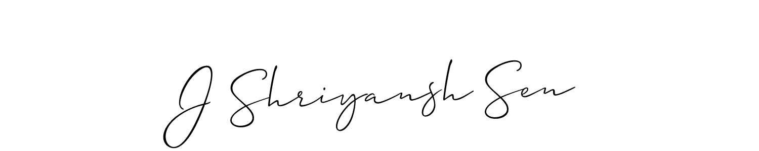 Best and Professional Signature Style for J Shriyansh Sen. Allison_Script Best Signature Style Collection. J Shriyansh Sen signature style 2 images and pictures png