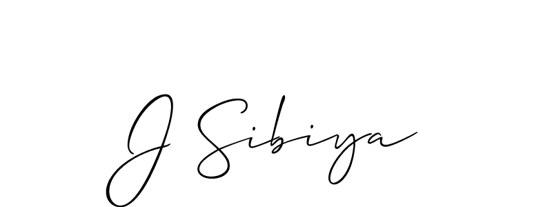 Make a beautiful signature design for name J Sibiya. With this signature (Allison_Script) style, you can create a handwritten signature for free. J Sibiya signature style 2 images and pictures png