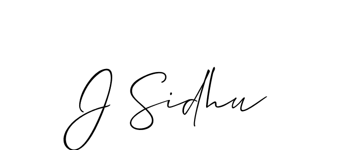 Use a signature maker to create a handwritten signature online. With this signature software, you can design (Allison_Script) your own signature for name J Sidhu. J Sidhu signature style 2 images and pictures png