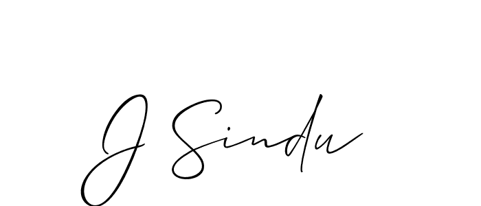Once you've used our free online signature maker to create your best signature Allison_Script style, it's time to enjoy all of the benefits that J Sindu name signing documents. J Sindu signature style 2 images and pictures png