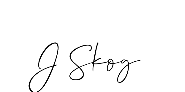 Check out images of Autograph of J Skog name. Actor J Skog Signature Style. Allison_Script is a professional sign style online. J Skog signature style 2 images and pictures png