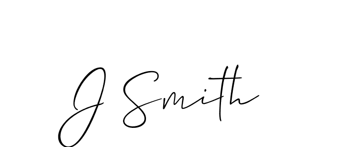 How to make J Smith signature? Allison_Script is a professional autograph style. Create handwritten signature for J Smith name. J Smith signature style 2 images and pictures png