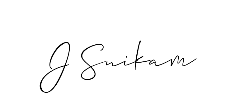 You should practise on your own different ways (Allison_Script) to write your name (J Snikam) in signature. don't let someone else do it for you. J Snikam signature style 2 images and pictures png