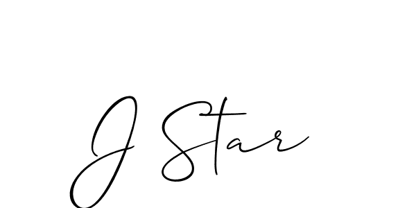 How to Draw J Star signature style? Allison_Script is a latest design signature styles for name J Star. J Star signature style 2 images and pictures png