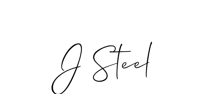 It looks lik you need a new signature style for name J Steel. Design unique handwritten (Allison_Script) signature with our free signature maker in just a few clicks. J Steel signature style 2 images and pictures png
