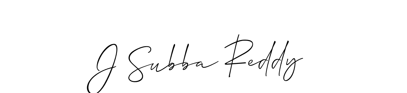 You should practise on your own different ways (Allison_Script) to write your name (J Subba Reddy) in signature. don't let someone else do it for you. J Subba Reddy signature style 2 images and pictures png