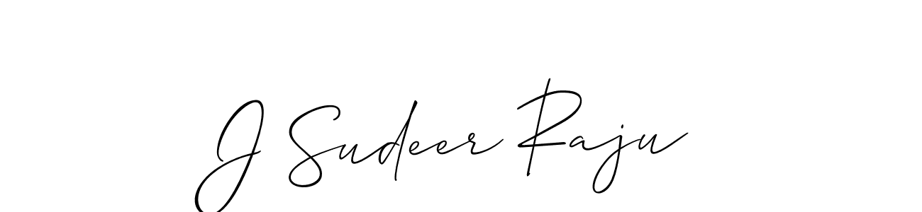 Similarly Allison_Script is the best handwritten signature design. Signature creator online .You can use it as an online autograph creator for name J Sudeer Raju. J Sudeer Raju signature style 2 images and pictures png