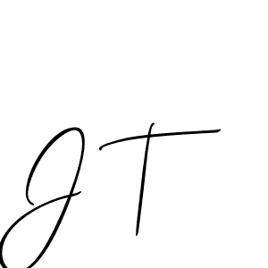 Make a beautiful signature design for name J T. Use this online signature maker to create a handwritten signature for free. J T signature style 2 images and pictures png