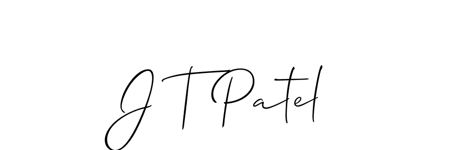 Also we have J T Patel name is the best signature style. Create professional handwritten signature collection using Allison_Script autograph style. J T Patel signature style 2 images and pictures png