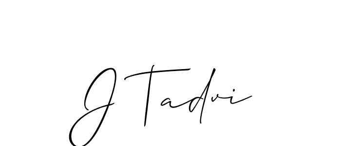 Once you've used our free online signature maker to create your best signature Allison_Script style, it's time to enjoy all of the benefits that J Tadvi name signing documents. J Tadvi signature style 2 images and pictures png