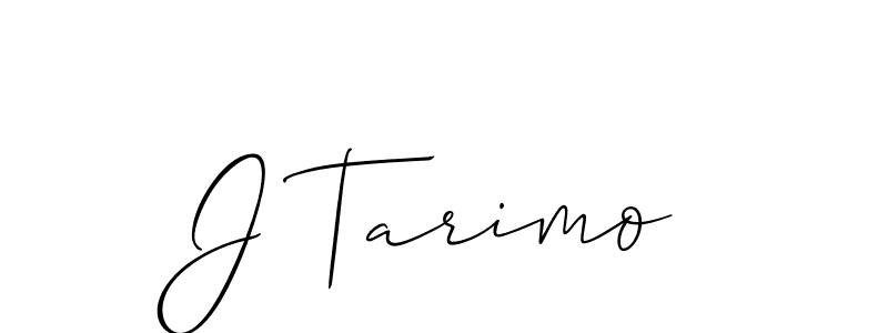 How to make J Tarimo signature? Allison_Script is a professional autograph style. Create handwritten signature for J Tarimo name. J Tarimo signature style 2 images and pictures png