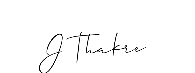Use a signature maker to create a handwritten signature online. With this signature software, you can design (Allison_Script) your own signature for name J Thakre. J Thakre signature style 2 images and pictures png