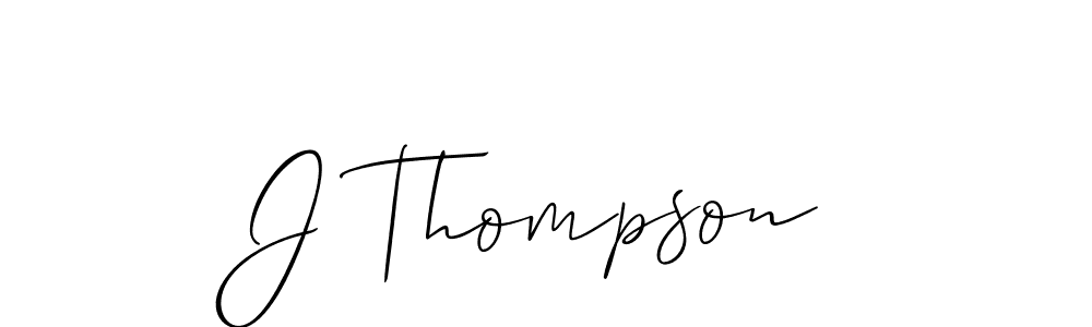 Use a signature maker to create a handwritten signature online. With this signature software, you can design (Allison_Script) your own signature for name J Thompson. J Thompson signature style 2 images and pictures png