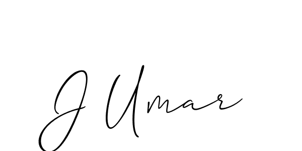Allison_Script is a professional signature style that is perfect for those who want to add a touch of class to their signature. It is also a great choice for those who want to make their signature more unique. Get J Umar name to fancy signature for free. J Umar signature style 2 images and pictures png
