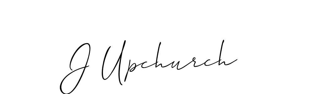 Use a signature maker to create a handwritten signature online. With this signature software, you can design (Allison_Script) your own signature for name J Upchurch. J Upchurch signature style 2 images and pictures png