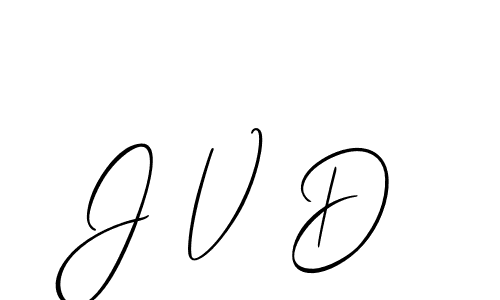 Create a beautiful signature design for name J V D. With this signature (Allison_Script) fonts, you can make a handwritten signature for free. J V D signature style 2 images and pictures png