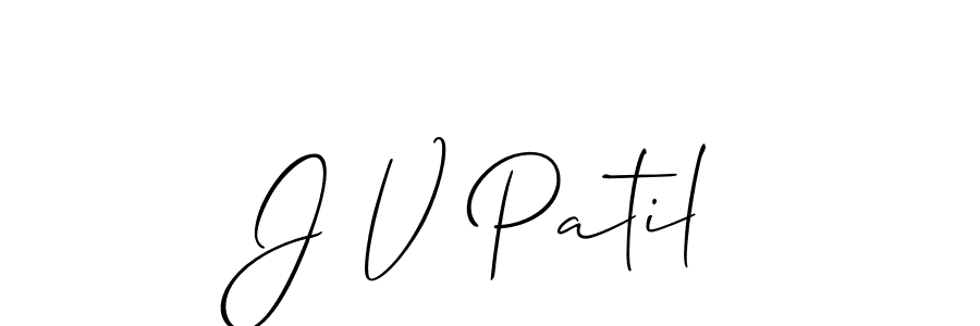 You should practise on your own different ways (Allison_Script) to write your name (J V Patil) in signature. don't let someone else do it for you. J V Patil signature style 2 images and pictures png