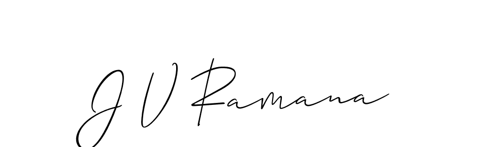 J V Ramana stylish signature style. Best Handwritten Sign (Allison_Script) for my name. Handwritten Signature Collection Ideas for my name J V Ramana. J V Ramana signature style 2 images and pictures png