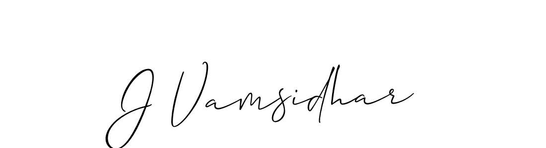 Allison_Script is a professional signature style that is perfect for those who want to add a touch of class to their signature. It is also a great choice for those who want to make their signature more unique. Get J Vamsidhar name to fancy signature for free. J Vamsidhar signature style 2 images and pictures png