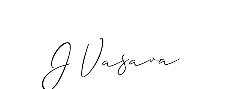 Use a signature maker to create a handwritten signature online. With this signature software, you can design (Allison_Script) your own signature for name J Vasava. J Vasava signature style 2 images and pictures png