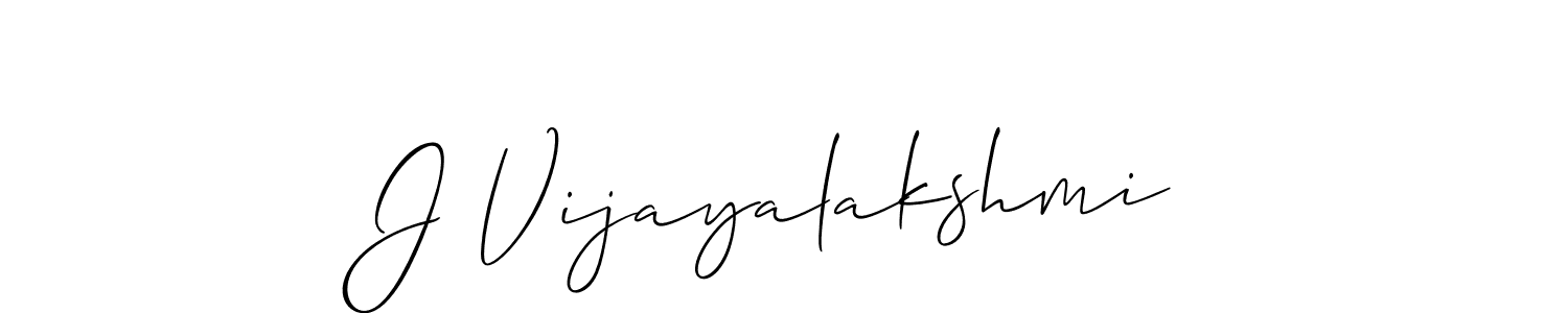 if you are searching for the best signature style for your name J Vijayalakshmi. so please give up your signature search. here we have designed multiple signature styles  using Allison_Script. J Vijayalakshmi signature style 2 images and pictures png