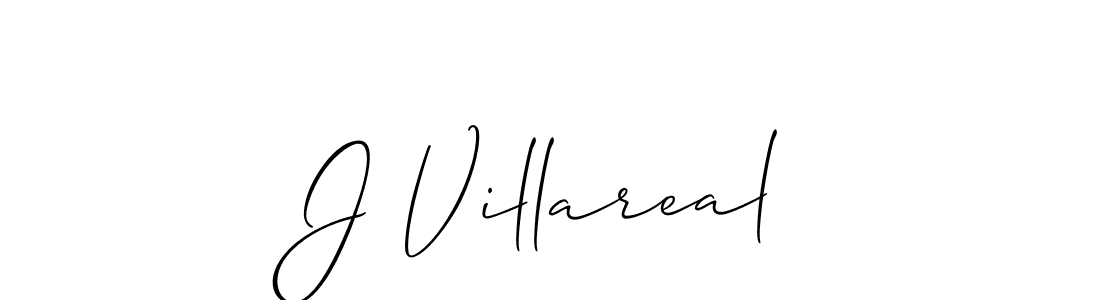 Design your own signature with our free online signature maker. With this signature software, you can create a handwritten (Allison_Script) signature for name J Villareal. J Villareal signature style 2 images and pictures png