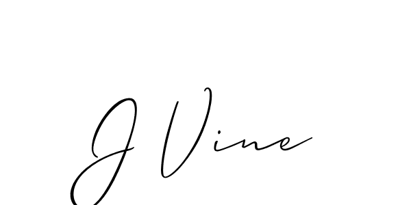 It looks lik you need a new signature style for name J Vine. Design unique handwritten (Allison_Script) signature with our free signature maker in just a few clicks. J Vine signature style 2 images and pictures png