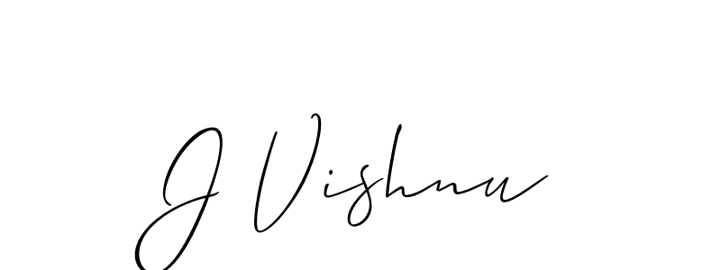 You should practise on your own different ways (Allison_Script) to write your name (J Vishnu) in signature. don't let someone else do it for you. J Vishnu signature style 2 images and pictures png