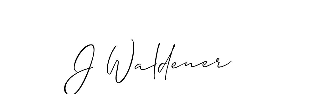 Once you've used our free online signature maker to create your best signature Allison_Script style, it's time to enjoy all of the benefits that J Waldener name signing documents. J Waldener signature style 2 images and pictures png