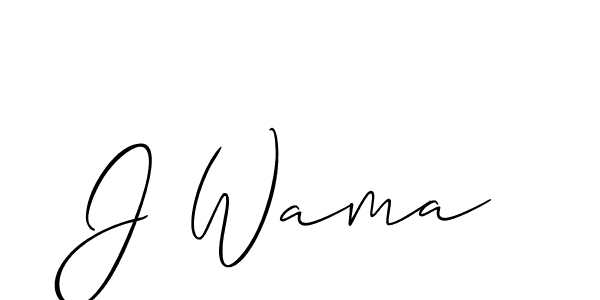 Best and Professional Signature Style for J Wama. Allison_Script Best Signature Style Collection. J Wama signature style 2 images and pictures png