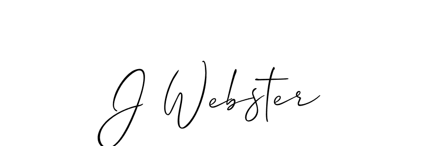 Make a beautiful signature design for name J Webster. With this signature (Allison_Script) style, you can create a handwritten signature for free. J Webster signature style 2 images and pictures png