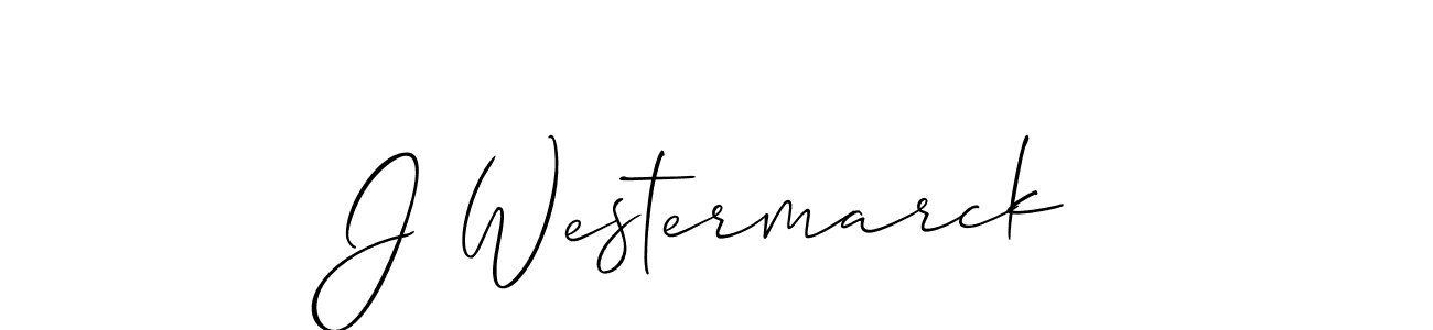 Design your own signature with our free online signature maker. With this signature software, you can create a handwritten (Allison_Script) signature for name J Westermarck. J Westermarck signature style 2 images and pictures png